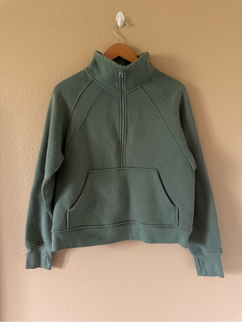 Danskin Sage Green Half-Zip Pullover - Picture 2 of 4